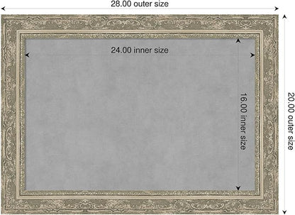 Amanti Art Silver Framed Magnetic Board 20x28 Medium Vision Board - Image 2