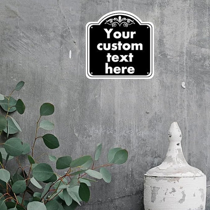HK SIGNS Custom Indoor/Outdoor Aluminum Weatherproof Metal Sign, Modern - Image 4