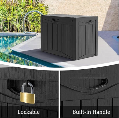 Yardgrace 50 Gallon Plus Outdoor Storage Box, Waterproof Resin Deck Box - Image 4