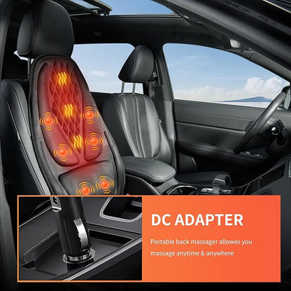 comrelax Back Massager with Heat, Seat Massager with 8 Powerful Vibration Motors - Image 4