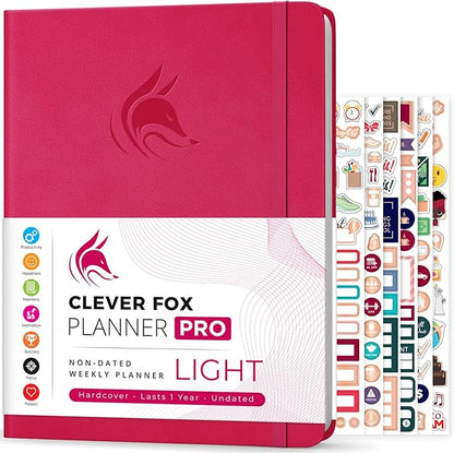 Clever Fox Planner PRO Light – Weekly & Monthly Life Planner to Increase by CleverFox