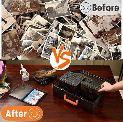 Photo Storage Box 5 x 7 Inches, 18 Inner Photo Cases - Image 8