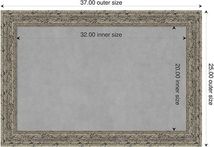 Amanti Art Silver Framed Magnetic Board 25x37 Large Vision Board - Image 2