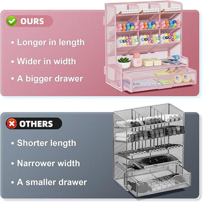 Marbrasse Larger Mesh Desk Organizer - Image 2