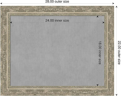 Amanti Art Silver Framed Magnetic Board 22x28 Medium Vision Board - Image 2