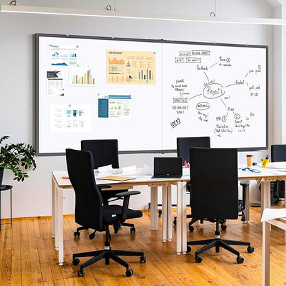 Magnetic Dry Erase Board 96 x 48 inches, Maxtek 4" x 8" Whiteboard - Image 6