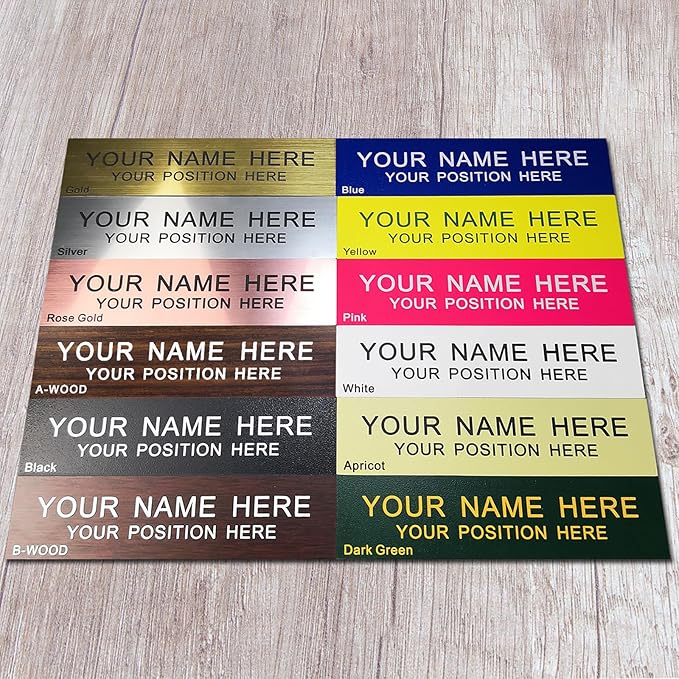 2" x 8" Custom Engraved Name Plate Personalized Office Nameplates - Image 5