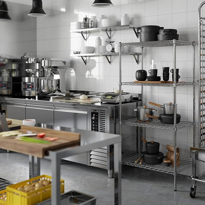 Regal Altair 21" Deep x 30" Wide x 64" Height Wire Shelving Kit | 4-Tier | NSF - Image 5