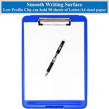 Think2Master Blue Plastic Storage Clipboard. | 25% Heavier & 25% Sturdier| - Image 4