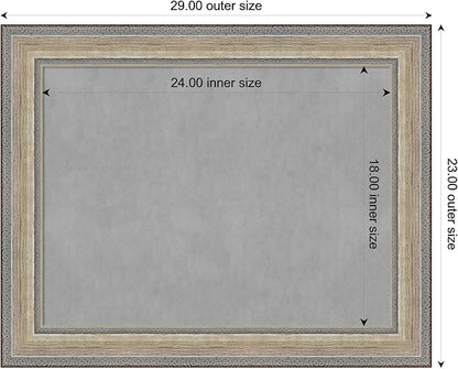 Amanti Art Silver Framed Magnetic Board 23x29 Medium Vision Board - Image 4