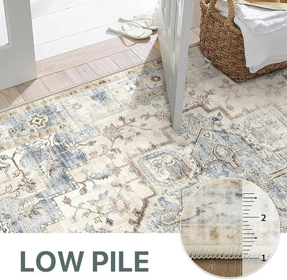 GENIMO 8x10 Area Rugs for Living Room, Machine Washable Rug, Non Slip Indoor - Image 5