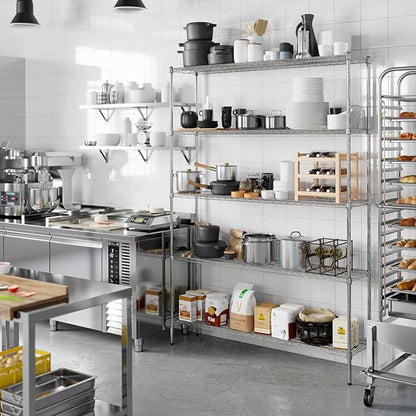Regal Altair 14" Deep x 60" Wide x 86" Height Wire Shelving Kit | 5-Tier | NSF - Image 7