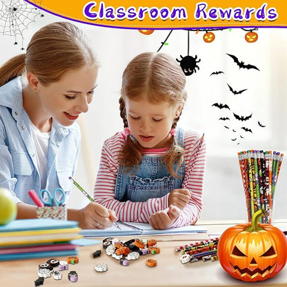 JULMELON 72PCS Halloween Party Favors Set, Wooden Pencils - Image 7