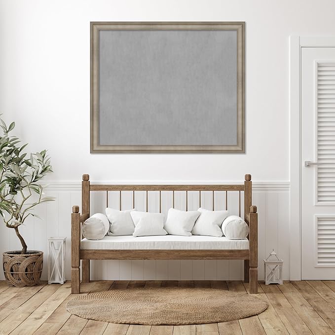 Amanti Art Silver Framed Magnetic Board 45x53 Oversize Vision Board - Image 6