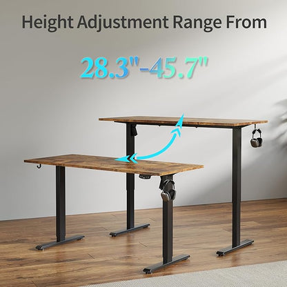 Agilestic Electric Standing Desk, Large 63 x 24 Inches Height Adjustable Desk - Image 5