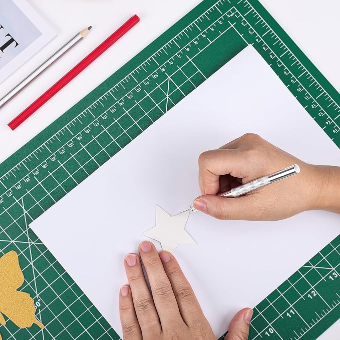 CLOYAN Cutting Mat 12"x18", 10 Pack Double-Sided 5-Ply Self Healing Sewing - Image 5