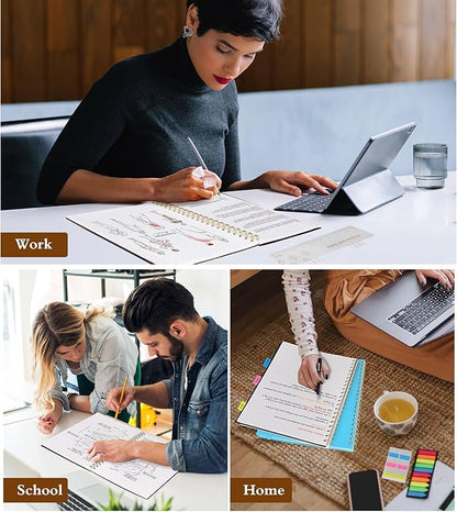 Graph Paper Notebook, Spiral Notebook Journal 8.5” x 11”, A4 Large Grid - Image 7