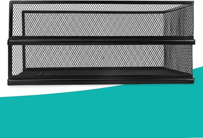 AZFUNN Wire Mesh Letter Trays Paper Tray Desk File Organizer, 2 Pack Stackable - Image 7