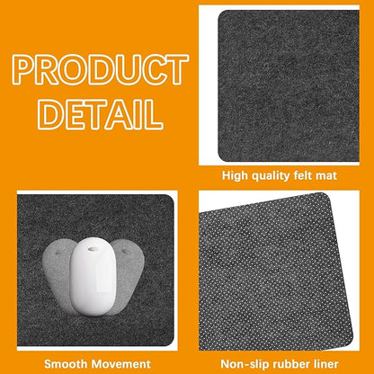 2 PCS Large Felt Desk mat, Office Computer Desk - Image 4