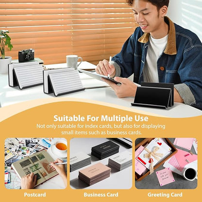 2 Pack 3x5 Index Card Display Holder Acrylic Cards Holder Stand Acrylic - Image 7