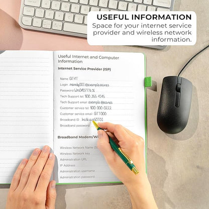 Clever Fox Password Book with alphabetical tabs. Internet Address Organizer - Image 5