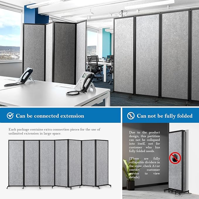 Strongbird Room Partition, Office Divider, Portable Commercial Screen Dividers - Image 2