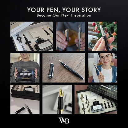 Wordsworth & Black Calligraphy Pen Gift Set, Includes Bottle, 6 Cartridges - Image 7