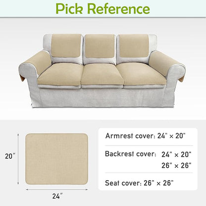Couch Arm Covers, Waterproof Armrest Cover - Image 6