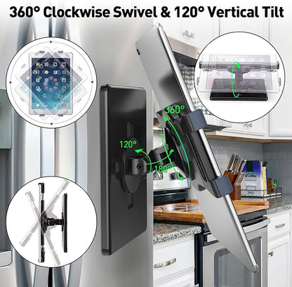 AboveTEK Universal Magnetic Tablet Mount, Swivel Tablet Stand, 360° Rotating - Image 5