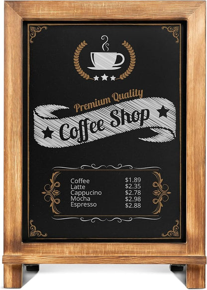 Rustic Torched Tabletop Chalkboard Sign/Hanging Magnetic Wall Chalkboard/Small - Image 7