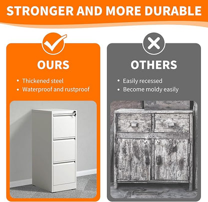 OPTYMIRA 3 Drawer File Cabinet - Image 6