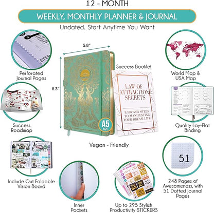 Life Planner - Undated Weekly & Monthly Planner, 12-Month Journey to Increase - Image 2