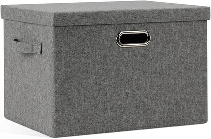 Graciadeco Large 17" 36 Quart Collapsible Stackable Storage Bins by GraciadecoStorage