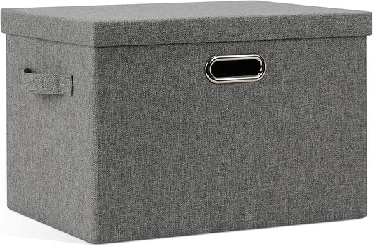 Graciadeco Large 17" 36 Quart Collapsible Stackable Storage Bins by GraciadecoStorage