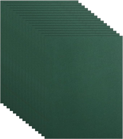 100 Sheets Dark Green Cardstock 8.5 x 11 Scrapbooking Paper, 75lb Heavyweight by Guakicae