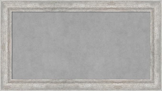 Amanti Art Silver Framed Magnetic Board 15x27 Small Vision Board by AmantiArt