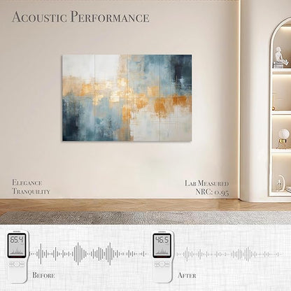 Soon Global 8-Pack Acoustical Wall Panels, 48 X 32 Inches Art Acoustic Panels - Image 7