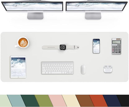Extra Large Desk pad, Leather Desk Pad Protector, Office Desk Mat, Mouse Pad by cebowa