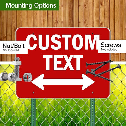 Custom Arrow, Custom Directional Sign, Two way Arrow, 36x48 Inches, Rust Free - Image 5