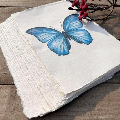 Wanderings Handmade A4 Cream Mixed Media Paper - Image 6