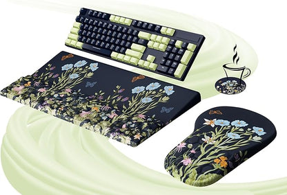 Ospelelf Ergonomic Mouse Pad and Keyboard Stand Wrist Rest Set, Memory Foam by OspelelfOfficeSupplies