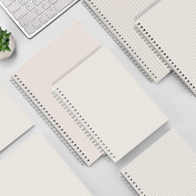 AHGXG A5 Graph Paper Notebook Spiral Spiral Journal 5.7"x 8.3", Quad Ruled - Image 7
