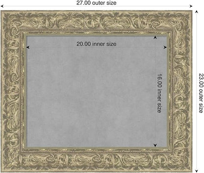 Amanti Art Silver Framed Magnetic Board 23x27 Small Vision Board - Image 2