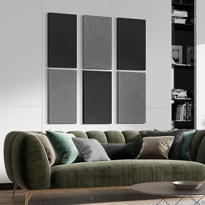 23.62" X 11.81" X 2" Fiberglass Wall Panel, 4 Pack Acoustic Panels, Acoustic - Image 2