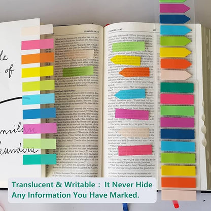 ELII 5400PCS Books Tabs for Annotating, Sticky Tabs Clear Sticky Notes - Image 8
