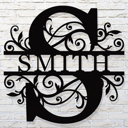 HYTSIGN Custom Metal Name Sign, Personalized Family Name Signs by HYTSIGN
