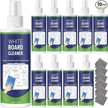 Dansib 10 Pack Non-Toxic Whiteboard Cleaner 8.5fl oz Dry Erase Board Cleaner by Dansib