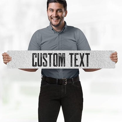 Custom Sign, Custom Street Sign, 11 Font Colors, 13 Font Styles, 4 Hole Options - Image 2