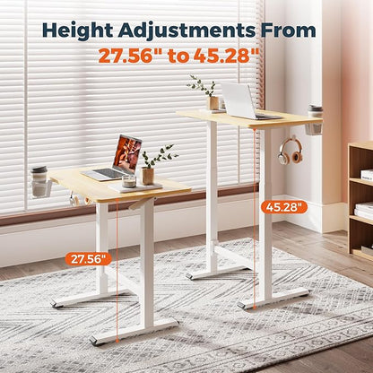 FitStand Small Pneumatic Adjustable Stand Up Desk, Rolling One-Piece Standing - Image 5