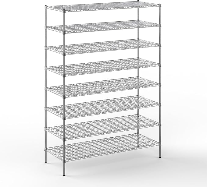 Regal Altair 24" Deep x 60" Wide x 86" Height Wire Shelving Kit | 8-Tier | NSF by Regal+Altair